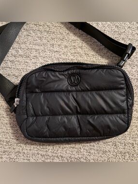 lululemon athletica Black Quilted Belt Bag